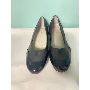 Bella Vita Womens Britt Black‎ Patent Leather / Faux Leather FlatShoes 10W S-715